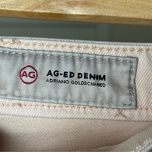 AG The Isabelle High-Rise Straight Crop Jeans, Blush, Casual, Weekend, 32 - Picture 14 of 16